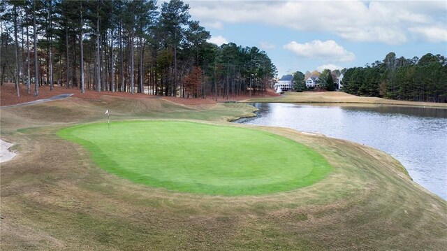 6191 Talmadge Run, Acworth, GA 30101 - view of community with a water view and golf course view