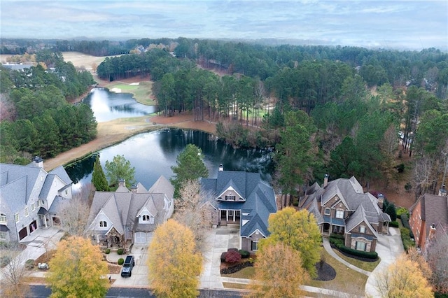 6191 Talmadge Run, Acworth, GA 30101 - aerial view featuring a water view and a residential view