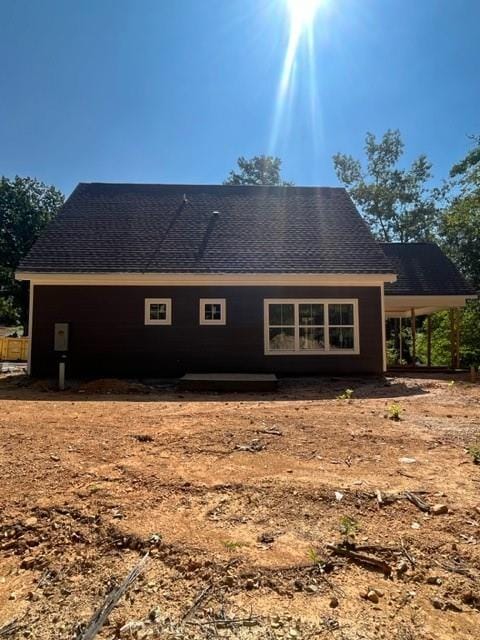 view of rear view of property