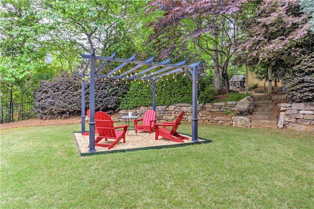 452 Brushstroke Ct SE, Marietta, GA 30067 - view of yard with a pergola