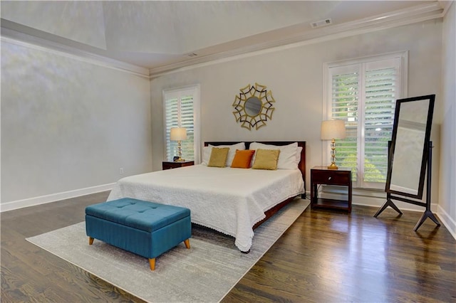 452 Brushstroke Ct SE, Marietta, GA 30067 - bedroom with ornamental molding, wood finished floors, and baseboards