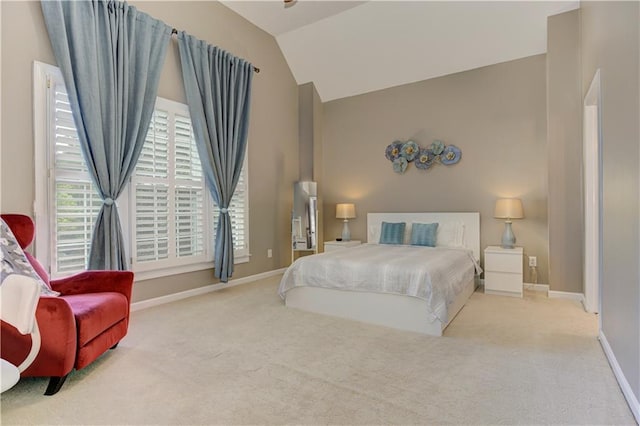 452 Brushstroke Ct SE, Marietta, GA 30067 - carpeted bedroom with lofted ceiling and baseboards