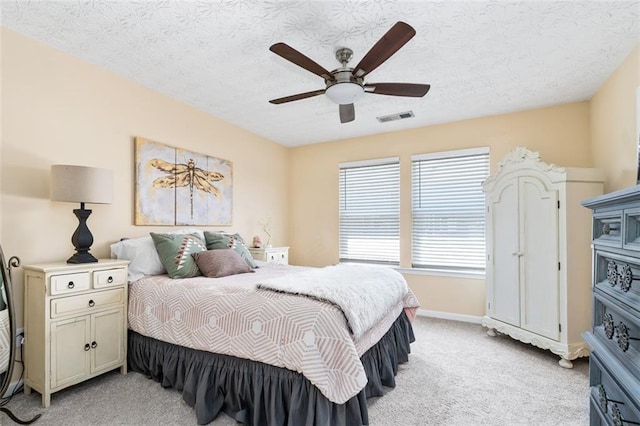554 Rendevous Rd, Acworth, GA 30102 - bedroom with light colored carpet, ceiling fan, and baseboards