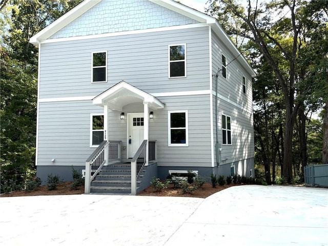 view of front of home