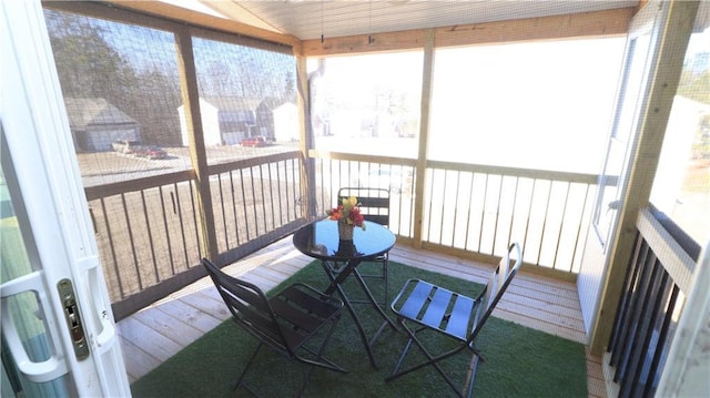 sunroom with a wealth of natural light