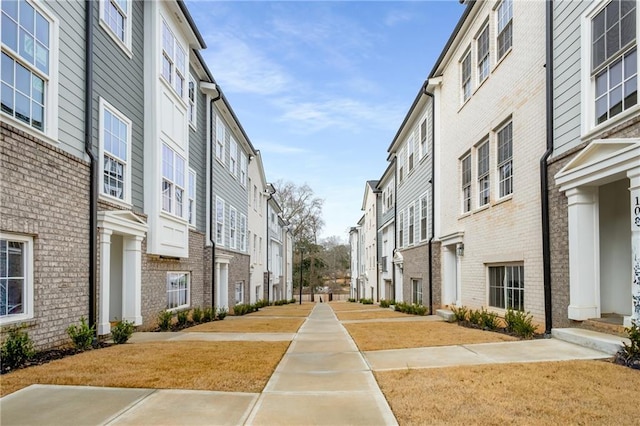 view of street featuring a residential view