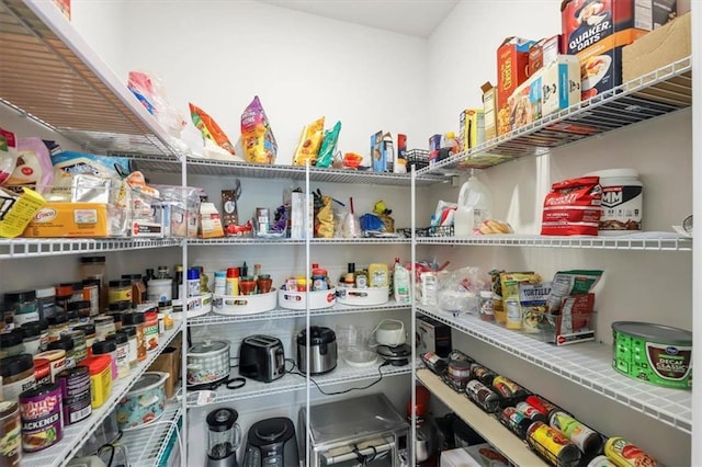 view of pantry