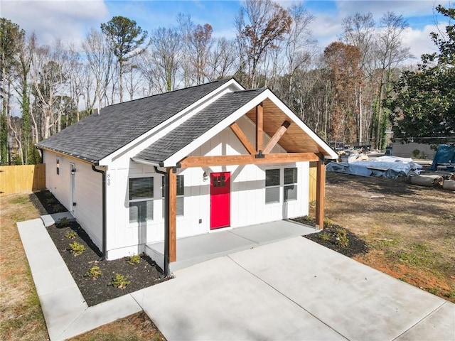 exterior space with fence