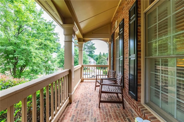 view of balcony