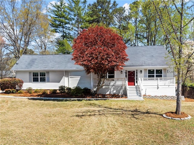 385 Jayne Ellen Way, Alpharetta, GA 30009 - single story home with a front lawn and a porch