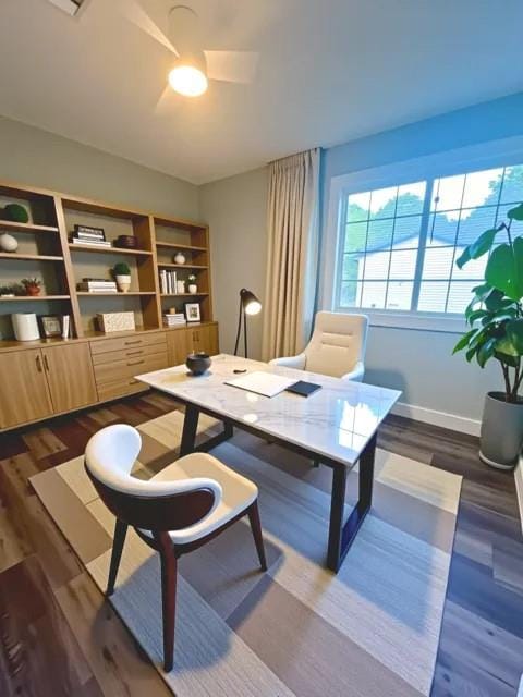 405 Fairburn Rd SW Unit 231, Atlanta, GA 30331 - office with dark wood-type flooring and baseboards