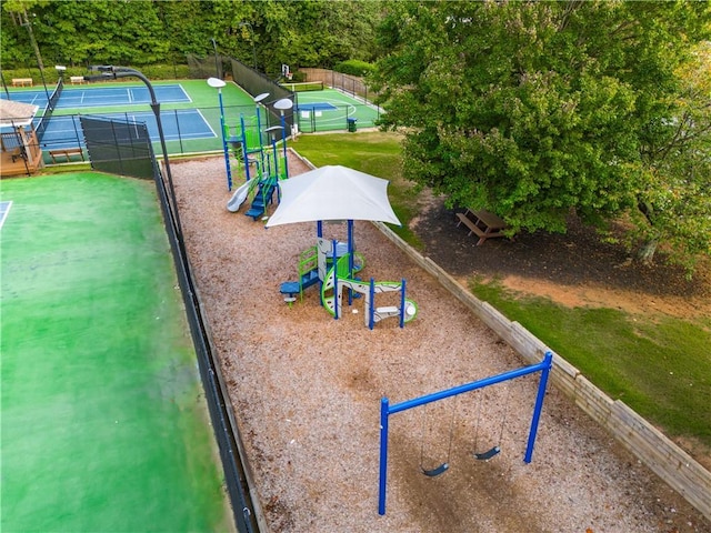 community playground featuring fence