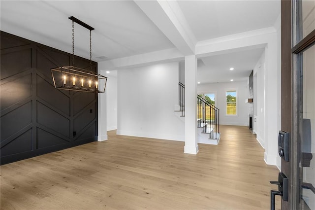 entryway featuring light wood-type flooring