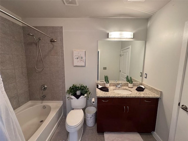 400 W Peachtree St NW Unit 3412, Atlanta, GA 30308 - bathroom featuring vanity, shower / tub combo, and tile patterned flooring