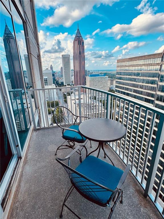 400 W Peachtree St NW Unit 3412, Atlanta, GA 30308 - balcony featuring a city view