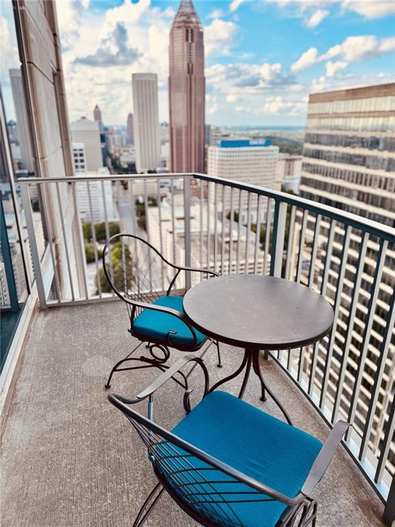 400 W Peachtree St NW Unit 3412, Atlanta, GA 30308 - balcony featuring a view of city
