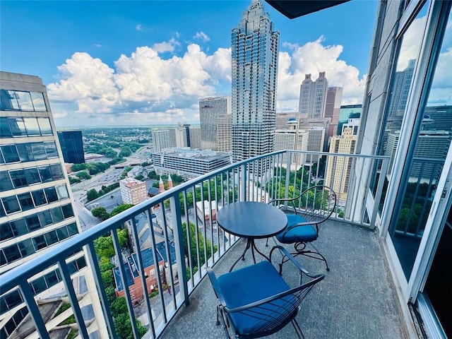 400 W Peachtree St NW Unit 3412, Atlanta, GA 30308 - balcony featuring a view of city