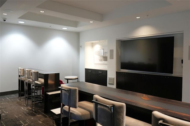 400 W Peachtree St NW Unit 3412, Atlanta, GA 30308 - cinema with a raised ceiling and recessed lighting