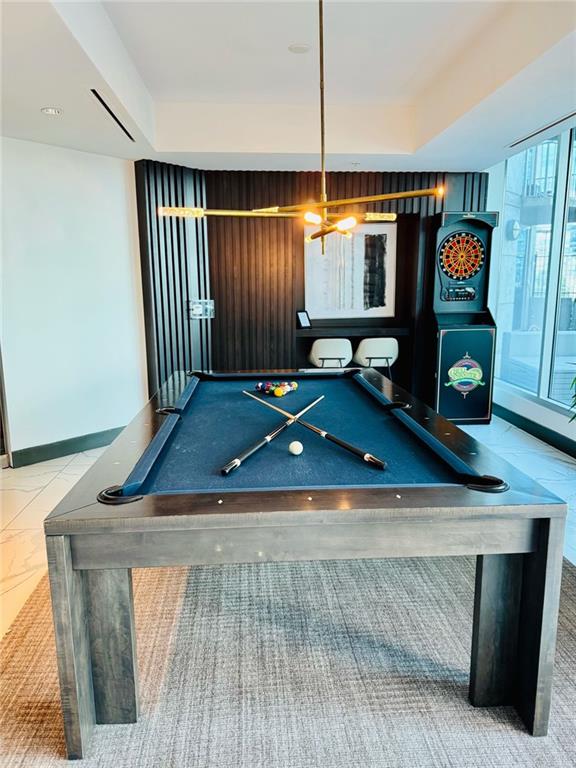400 W Peachtree St NW Unit 3412, Atlanta, GA 30308 - playroom featuring billiards table