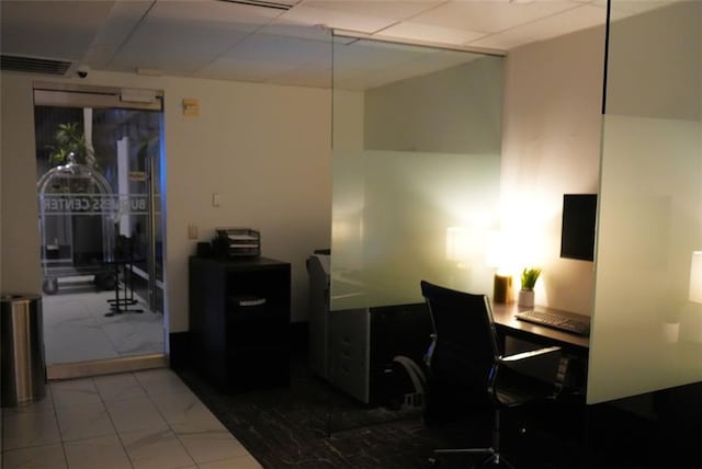 400 W Peachtree St NW Unit 3412, Atlanta, GA 30308 - office featuring marble look tile flooring