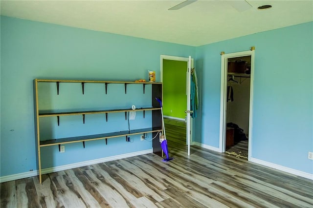 83 Manning Lake Rd, Rome, GA 30165 - unfurnished bedroom with wood finished floors and a closet