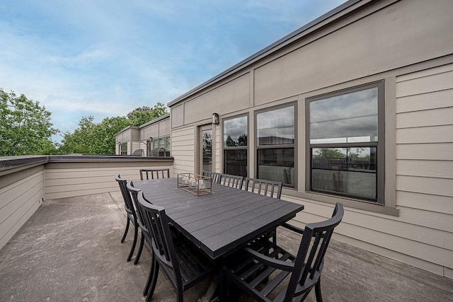 view of patio / terrace featuring outdoor dining area