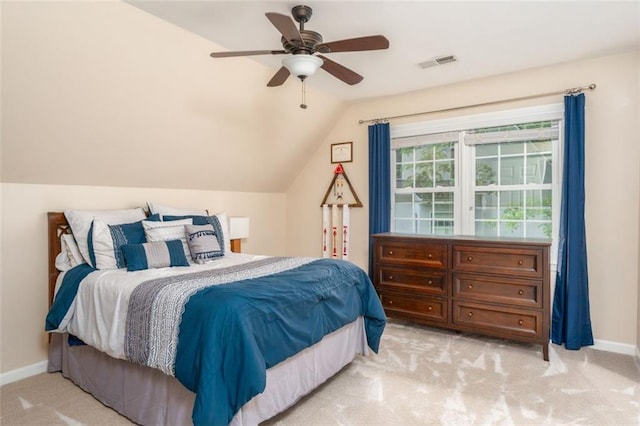 3157 Sawyer Ct NE, Marietta, GA 30066 - bedroom with visible vents, carpet flooring, vaulted ceiling, and baseboards