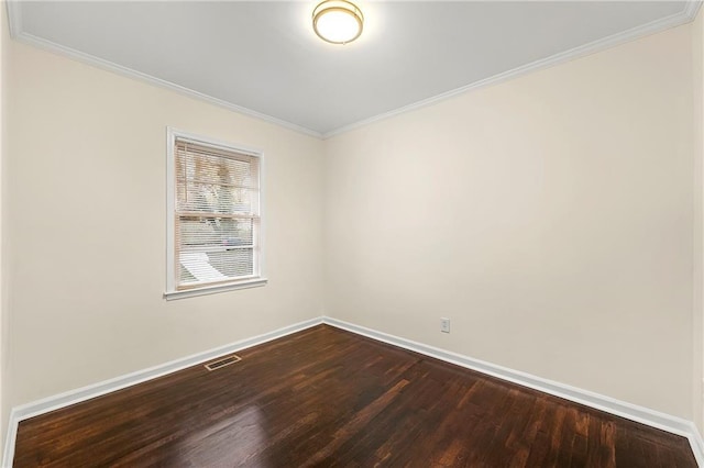 2903 Akron St, East Point, GA 30344 - unfurnished room with dark wood-style flooring and ornamental molding