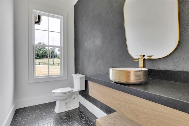 3893 Indian Shoals Rd, Dacula, GA 30019 - bathroom with tile patterned flooring and vanity