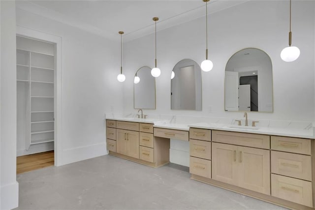 3893 Indian Shoals Rd, Dacula, GA 30019 - full bath featuring double vanity and a walk in closet