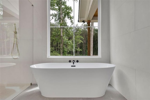3893 Indian Shoals Rd, Dacula, GA 30019 - full bath with a freestanding tub