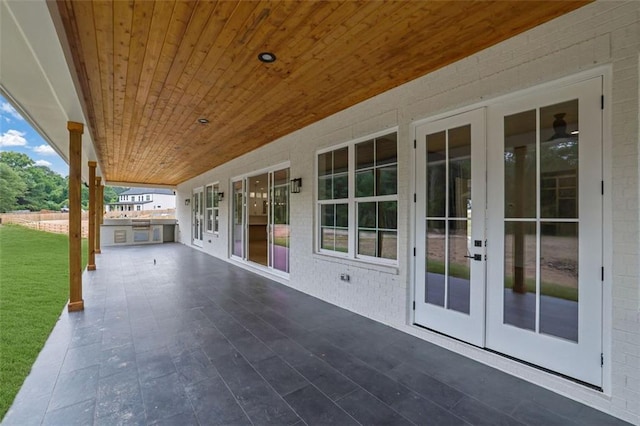 3893 Indian Shoals Rd, Dacula, GA 30019 - view of patio / terrace featuring french doors