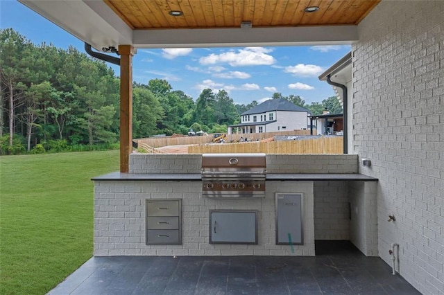 3893 Indian Shoals Rd, Dacula, GA 30019 - view of patio / terrace featuring exterior kitchen