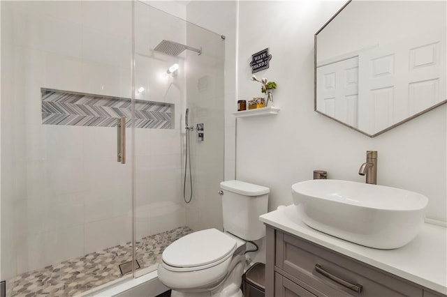 2055 Beacon Hill Way, Alpharetta, GA 30005 - bathroom featuring a shower stall and vanity