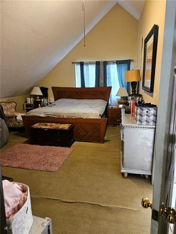 7073 Stonecreek Dr, Douglasville, GA 30134 - bedroom featuring vaulted ceiling and carpet floors