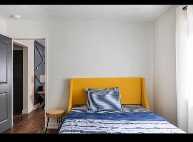 205 Maple St, Atlanta, GA 30354 - bedroom with wood finished floors and baseboards