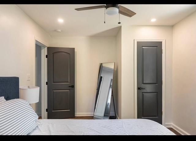 205 Maple St, Atlanta, GA 30354 - bedroom featuring recessed lighting and a ceiling fan
