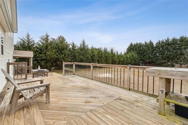 view of wooden terrace