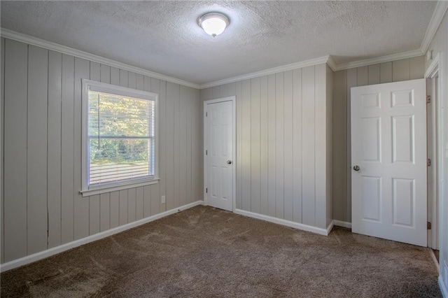 2308 Sheryl Dr, Decatur, GA 30032 - unfurnished bedroom with crown molding, carpet flooring, a textured ceiling, and baseboards