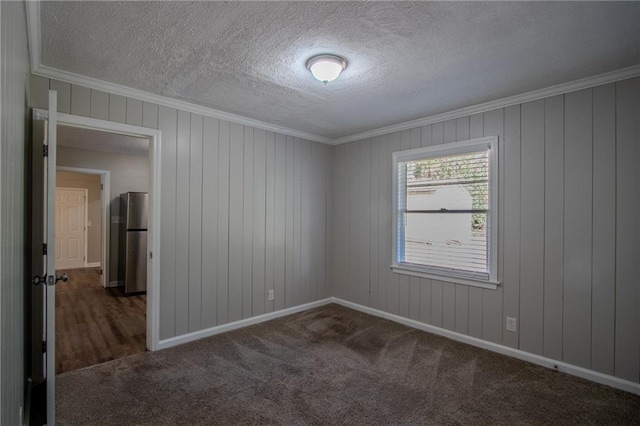 2308 Sheryl Dr, Decatur, GA 30032 - carpeted empty room featuring ornamental molding, a textured ceiling, and baseboards