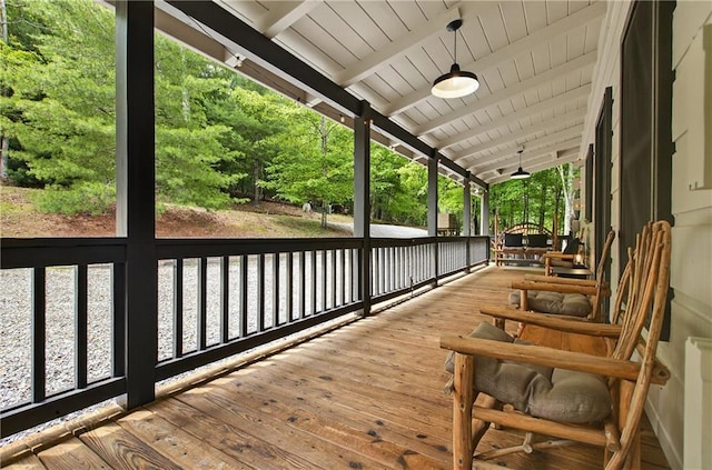 100 Black Oaks Rd, Cherry Log, GA 30522 - view of wooden porch