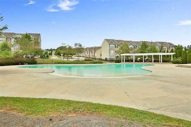 view of pool with a patio area