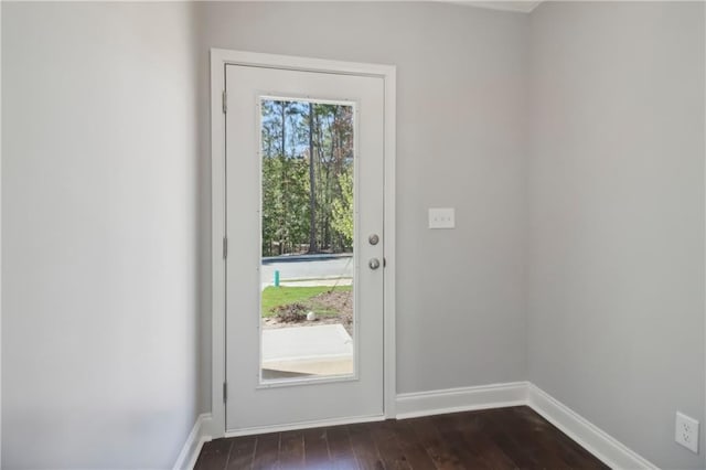 3136-B Brownstone Ln SE, Atlanta, GA 30354 - doorway with dark hardwood / wood-style flooring