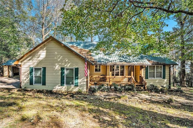 view of rear view of property