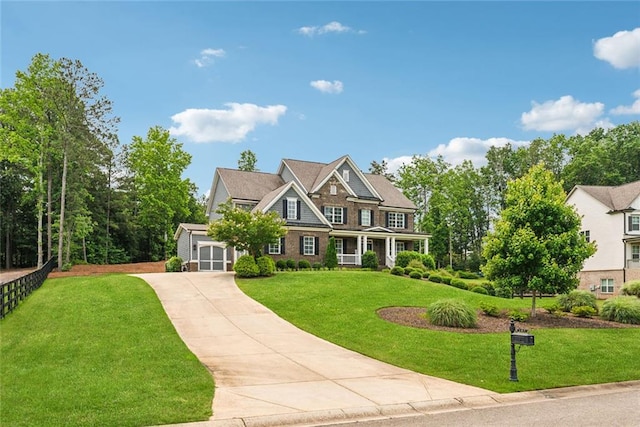107 Equest Dr, Canton, GA 30115 - view of front of house featuring driveway, a front lawn, and an attached garage
