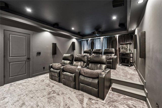 107 Equest Dr, Canton, GA 30115 - carpeted cinema with a raised ceiling and recessed lighting