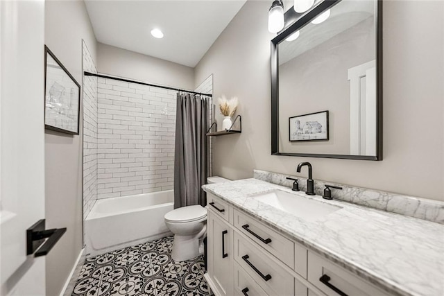 107 Equest Dr, Canton, GA 30115 - bathroom with vanity and shower / bath combination with curtain