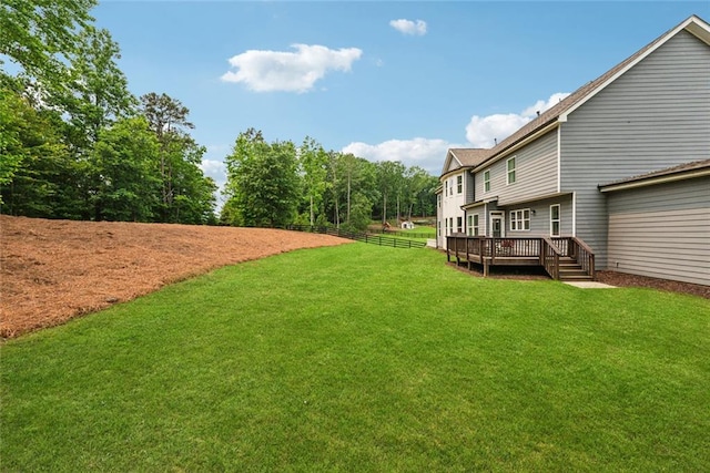 107 Equest Dr, Canton, GA 30115 - view of yard featuring a wooden deck