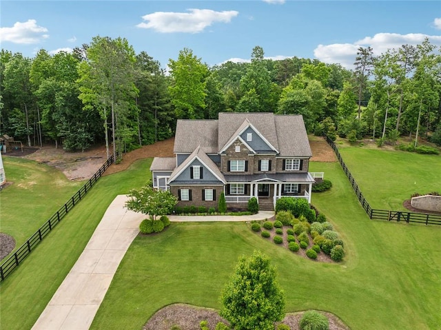 107 Equest Dr, Canton, GA 30115 - view of front of home with covered porch and driveway