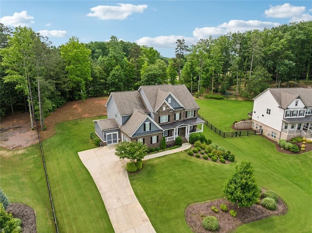 107 Equest Dr, Canton, GA 30115 - view from above of property featuring a heavily wooded area